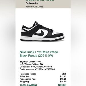 Nike Dunk - Low Retro White Black Panda Sneakers